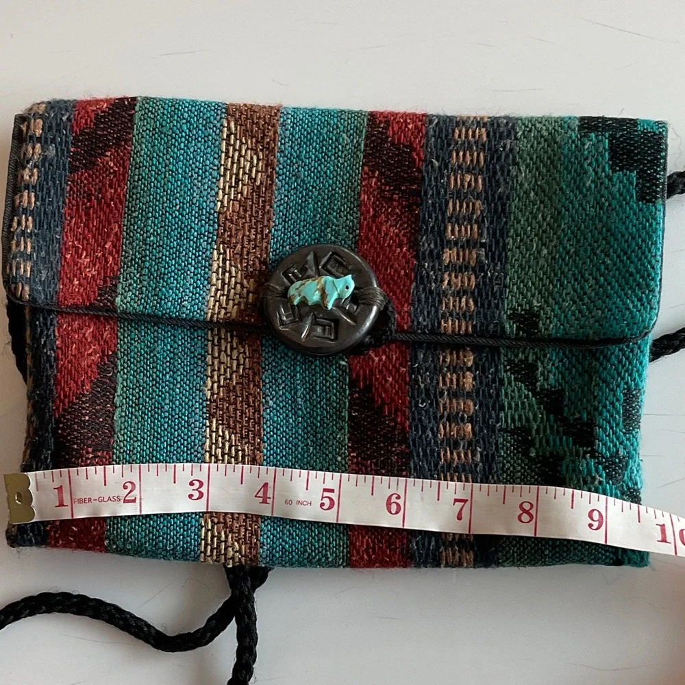 Multicolor Striped Crossbody envelope  Bag - Picture 7 of 8